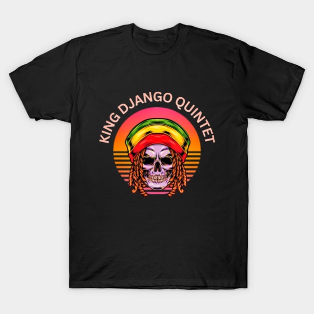 King Django Quintet T-Shirt by Ilutions Art